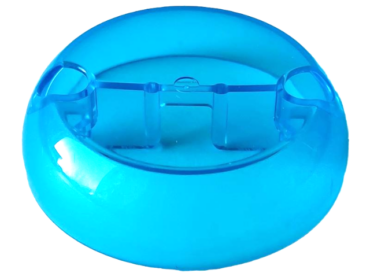 1974 - Cylinder Hemisphere 7 x 7 Flat (Pod Half) with 2 Pin Holes