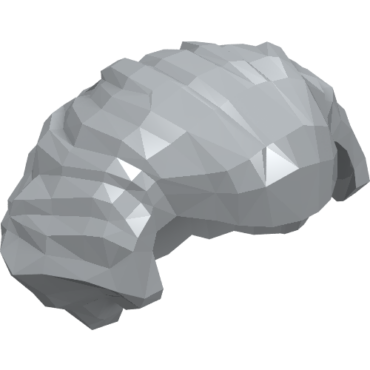 21269 - Minifigure, Hair Swept Back with Widow's Peak, Chin Length and Bushy in Back