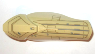 21562pb01 - Large Figure Armor, Leg Shin Guard with Ball Joint Socket and Scarif Trooper Pattern