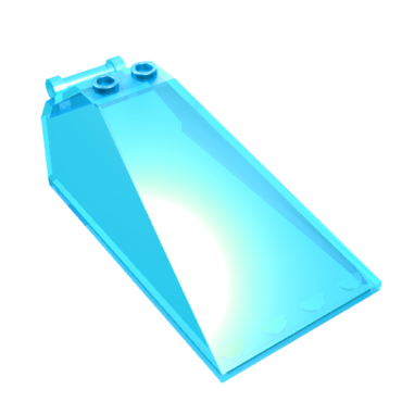 21849 - Windscreen 8 x 4 x 2 with 2 Studs and Bar Handle