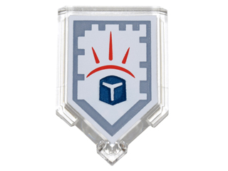 22385pb022 - Tile, Modified 2 x 3 Pentagonal with Nexo Power Shield Pattern - Force Field
