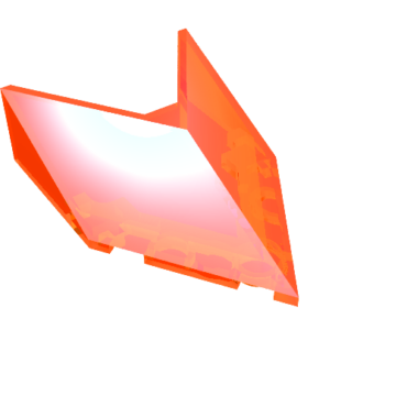 22483 - Windscreen 6 x 4 x 1 1/3 Pointed