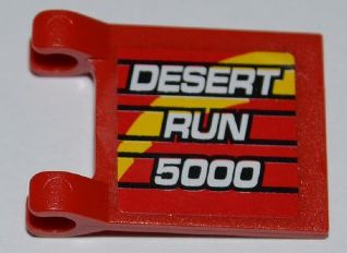 2335pb084 - Flag 2 x 2 Square with 'DESERT RUN 5000' Pattern on Both Sides (Stickers) - Set 8126