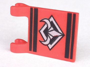 2335px3 - Flag 2 x 2 Square with Silver Bull's Head Pattern