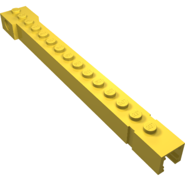 2350c - Crane Arm Outside, Wide with End Notch, 2 Fixed Rotatable Friction Pins