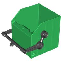 2364c01 - Duplo Garbage Bucket with Black Lever