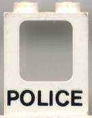 2377pb01 - Window 1 x 2 x 2 Plane with 'POLICE' Pattern