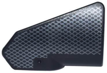 2389pb001 - Technic, Panel Fairing # 8 Very Small Smooth Short, Side B with Silver Lattice Grid Pattern
