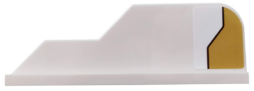 23930pb003L - Tail 8 x 1 with Stepped Fin with Gold Decoration Pattern Model Left Side (Sticker) - Set 75970