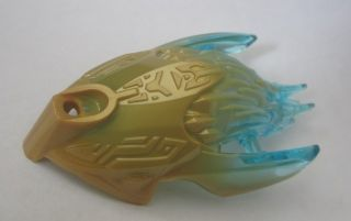 24162pb01 - Bionicle Creature Head / Mask with Marbled Trans-Light Blue Pattern