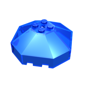 2418b - Windscreen 6 x 6 x 2 Octagonal Canopy with Axle Hole