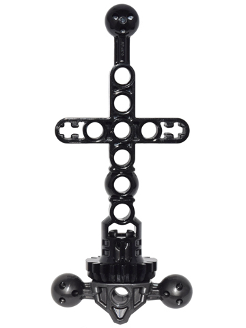 24190c01 - Large Figure Torso Skeletal with Gear Hips / Waist / Bottom with Pearl Dark Gray Connector with 3 Ball Joint (24190 / 24189)