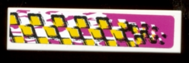 2431pb0054R - Tile 1 x 4 with Racers Pattern Model Right Side (Sticker) - Set 8131