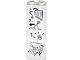 2454pb088 - Brick 1 x 2 x 5 with Prison Escape Plan Chalk Drawing Pattern (Sticker) - Set 60047