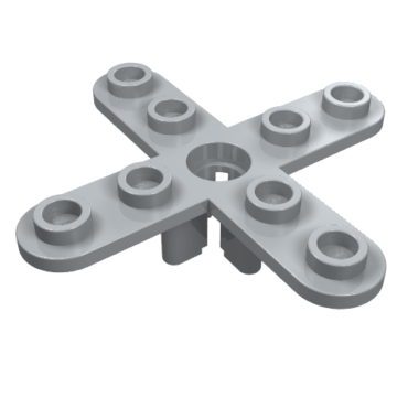 2479 - Propeller 4 Blade 5 Diameter with Rounded Ends and Open Hub
