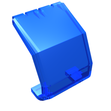 2483 - Windscreen 4 x 4 x 4 1/3 Helicopter