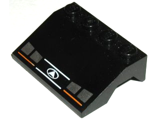 2513pb05 - Vehicle, Mudguard 3 x 4 Slope with Quad Headlights Pattern