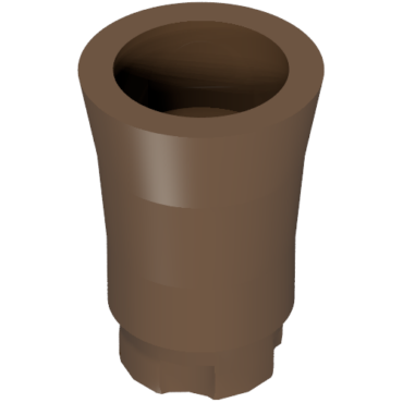 2536b - Plant, Tree Palm Trunk - Short Connector, no Axle Hole