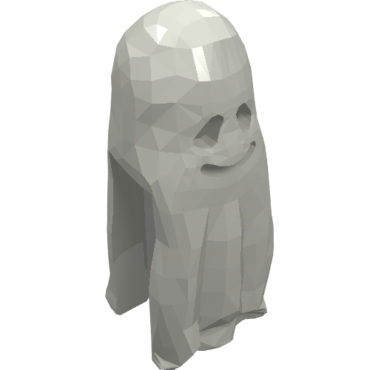 2588 - Minifigure, Headgear Head Cover, Ghost Shroud with Smile