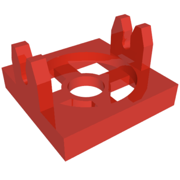 2609b - Magnet Holder Tile 2 x 2 - Tall Arms with Deep Notch