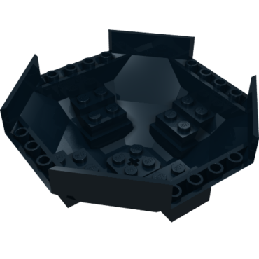 2618 - Cockpit 10 x 10 x 4 Octagonal with Axle Hole
