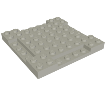 2628 - Brick, Modified 8 x 8 x 2/3 with 1 x 4 Indentations