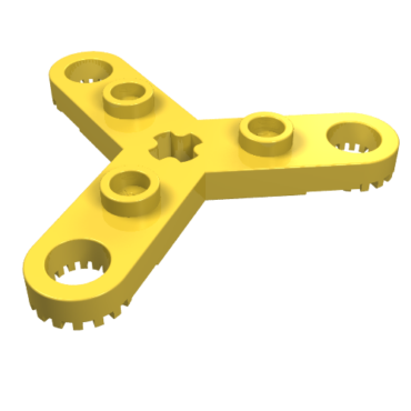 2712 - Technic, Plate Rotor 3 Blade with Toothed Ends and 3 Studs (Propeller)