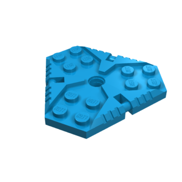 27255 - Plate, Modified 6 x 6 Hexagonal with Pin Hole
