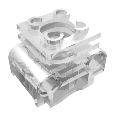 2850b - Technic Engine Cylinder with Bottom Slots