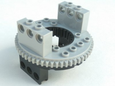 2856c03 - Technic Turntable 56 Tooth Extended Arms with Light Bluish Gray Top (2856 / 2855)