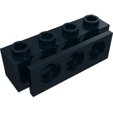 2989 - Technic, Brick 1 x 4 with Bumper Holder