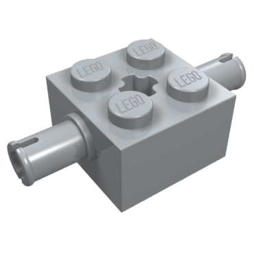 30000 - Brick, Modified 2 x 2 with Pins and Axle Hole