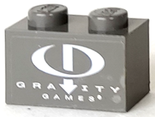 3004pb015 - Brick 1 x 2 with Gravity Games Logo Pattern (Sticker) - Set 3535
