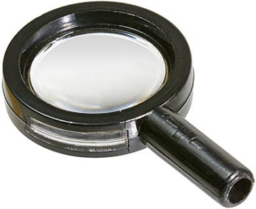 30152c03 - Minifigure, Utensil Magnifying Glass Thin Frame and Hollow Handle with Trans-Clear Lens