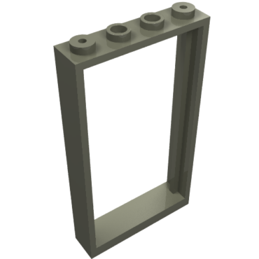 30179 - Door, Frame 1 x 4 x 6 with 4 Holes on Top and Bottom