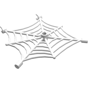 30240 - Spider Web Flat with Hollow Stud, Bar Ends, and Clips