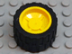 30285c02 - Wheel 18mm D. x 14mm with Black Tire 24 x 14 Shallow Tread (30285 / 30648)
