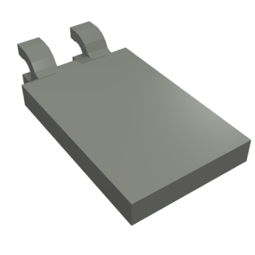 30350c - Tile, Modified 2 x 3 with 2 U Clips