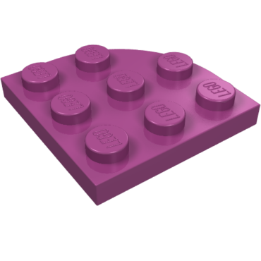 30357 - Plate, Round Corner 3 x 3