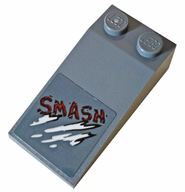 30363pb032 - Slope 18 4 x 2 with 'SMASH' and Scratches Pattern (Sticker) - Set 76078