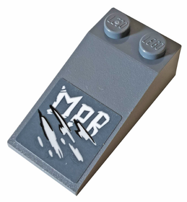 30363pb040 - Slope 18 4 x 2 with 'MPB' and Scratches Pattern (Sticker) - Set 76078