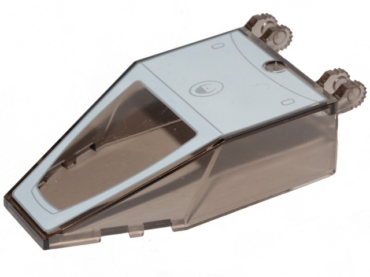 30372pb09 - Windscreen 7 x 4 x 1 2/3 with Locking Dual 2 Fingers, 9 Teeth with White SW Y-Wing Pattern