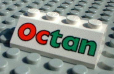 3037px10 - Slope 45 2 x 4 with Octan Pattern
