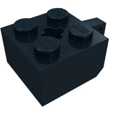 30389b - Hinge Brick 2 x 2 Locking with 1 Finger Vertical and Axle Hole