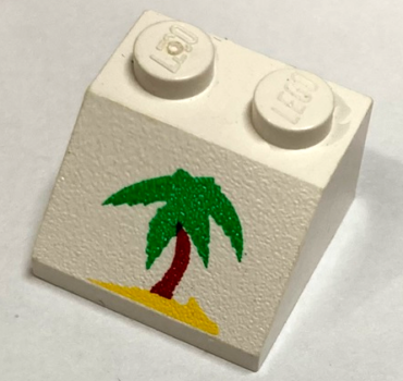 3039pb022 - Slope 45 2 x 2 with Palm Tree Pattern
