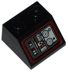 3039pb080 - Slope 45 2 x 2 with SW Landspeeder Control Panel Pattern (Sticker) - Sets 75052 / 75173