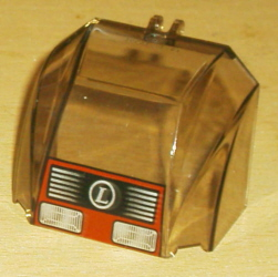 30633pb05 - Windscreen 4 x 6 x 4 Canopy with Hinge with Headlights, Grille, and 'L' in Circle Pattern