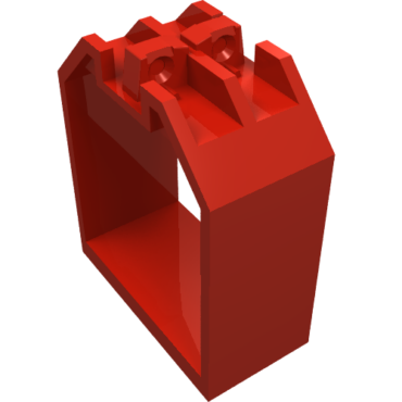 30637 - Container, Box Open Ended 2 x 4 x 4 with 1 Locking Hinge Finger on Each End