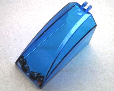 30649px3 - Windscreen 8 x 4 x 4 Curved with 2 Fingers with Headlights and Star Pattern