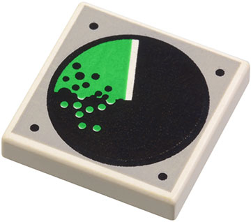 3068pb0017 - Tile 2 x 2 with Radar Scope Pattern